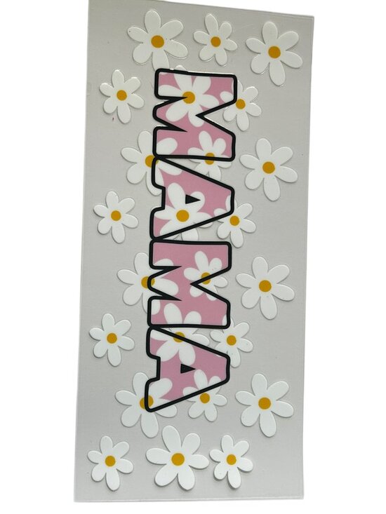 CK Sparkle Other - Daisy Mama Cup Wrap | Pink Floral Tumbler Design